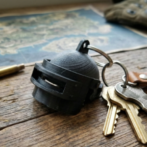 pubg helmet moving keychain – 3d printed gaming collectible