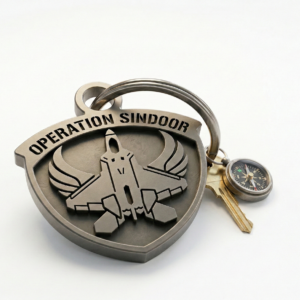 operation sindoor exclusive fighter jet metal keychain